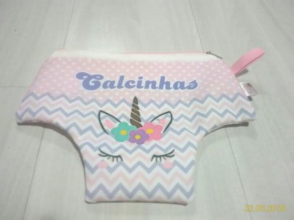 Necessarie Porta Calcinha Unicórnio