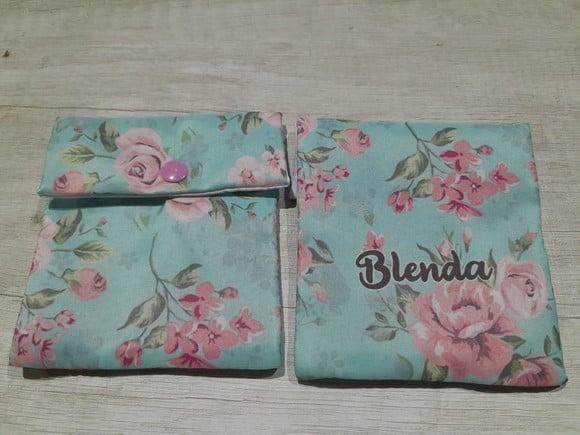 Porta Absorvente Personalizado Flores