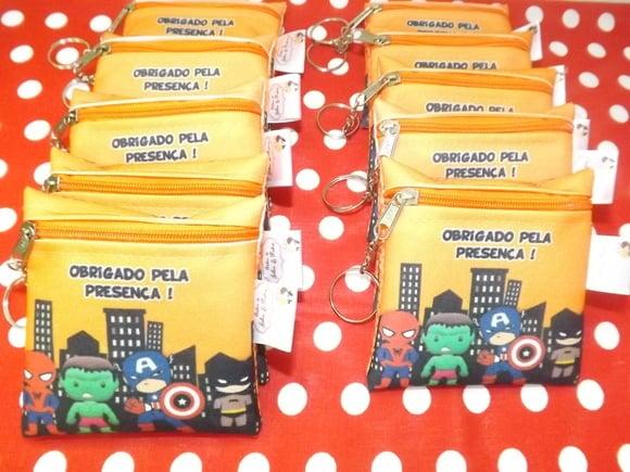 Porta Níquel Personalizado Heróis Baby