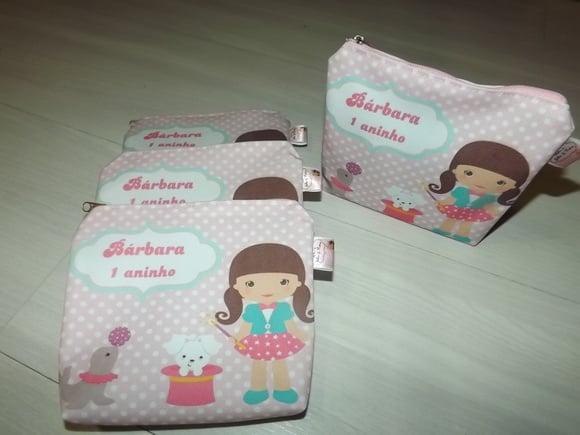 Porta Níquel Necessarie Circo Rosa