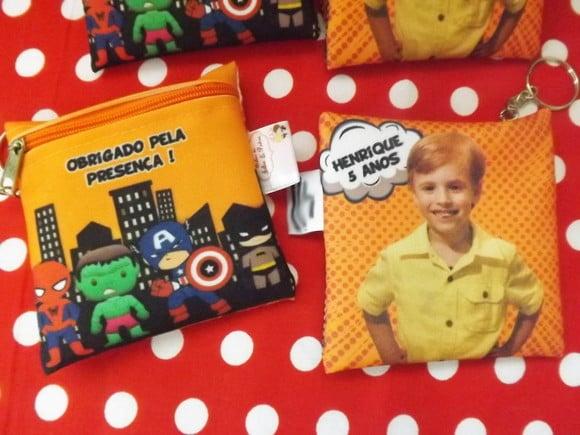 Porta Níquel Personalizado Heróis Baby