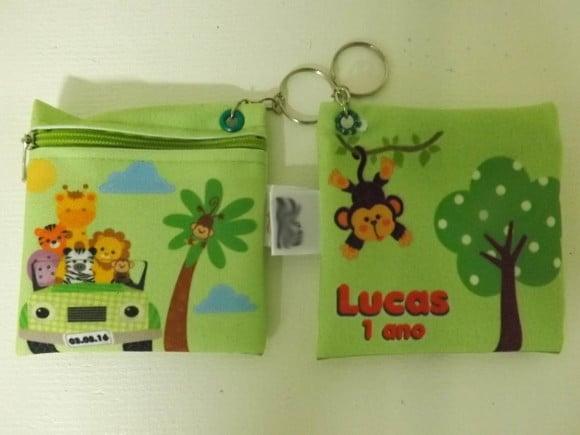 Porta Níquel Personalizado Safári Com argola