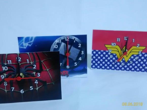 Relógio Personalizado Heróis 3