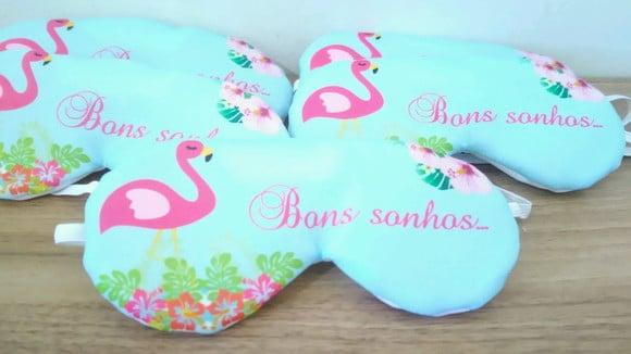 Tapa Olho Personalizado Flamingo