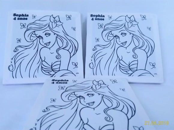 Tela de Pintura Personalizada A Pequena Sereia