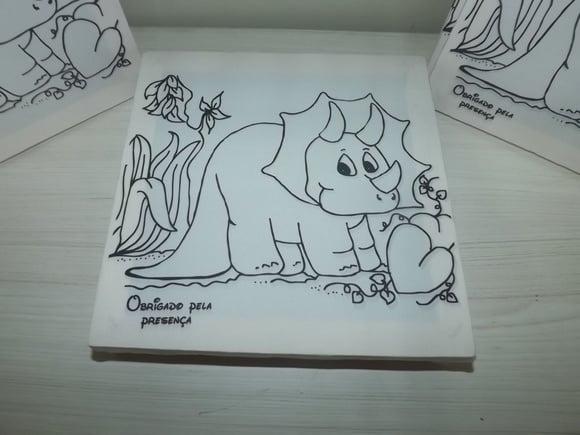 Tela de Pintura Personalizada Dinossauro