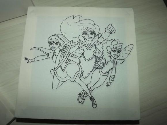 Tela de Pintura Personalizada Heroina