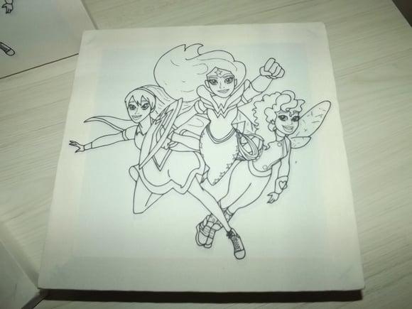 Tela de Pintura Personalizada Heroina