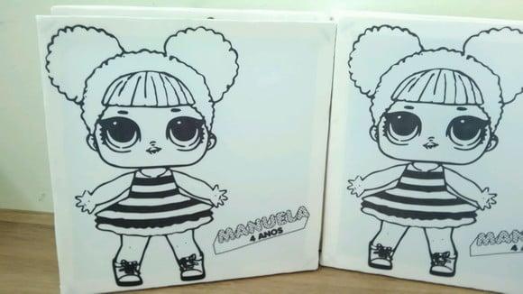 Tela de Pintura Personalizada Lol Surprise