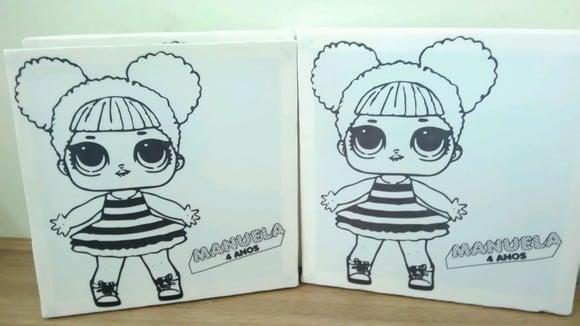 Tela de Pintura Personalizada Lol Surprise