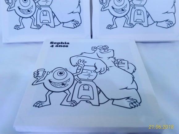 Tela de Pintura Personalizada Monstros SA