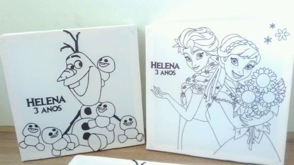 Tela de Pintura Personalizada Olaf
