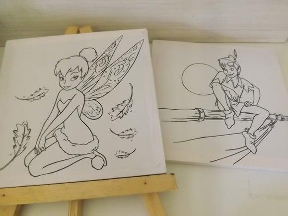 Tela de Pintura Personalizada Tinker Bell