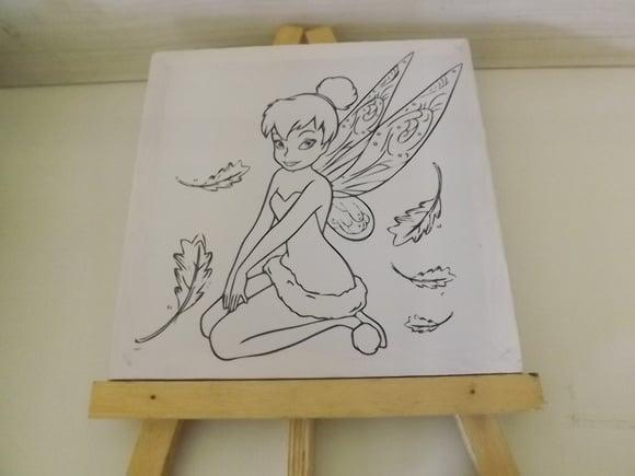 Tela de Pintura Personalizada Tinker Bell