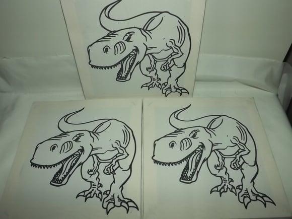 Tela de Pintura Personalizada Tiranossauro Rex