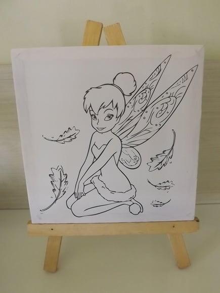 Tela de Pintura Personalizada Tinker Bell