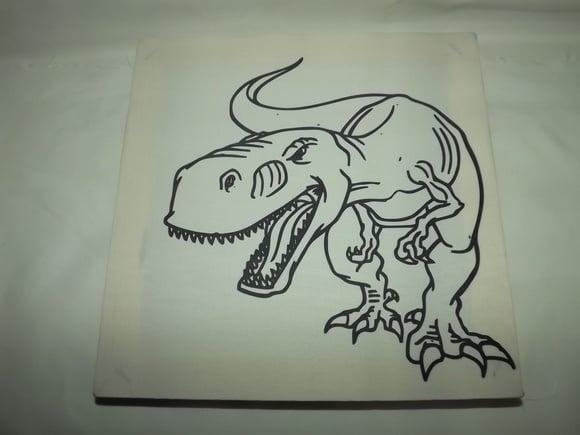 Tela de Pintura Personalizada Tiranossauro Rex
