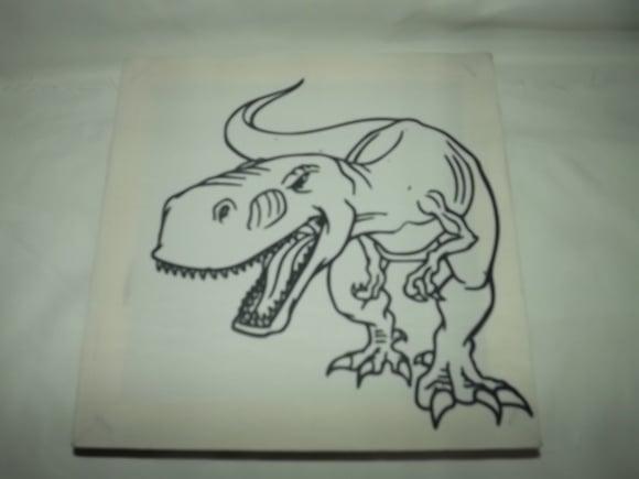 Tela de Pintura Personalizada Tiranossauro Rex