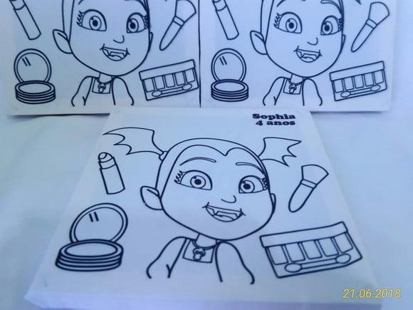 Tela de Pintura Personalizada Vampirina