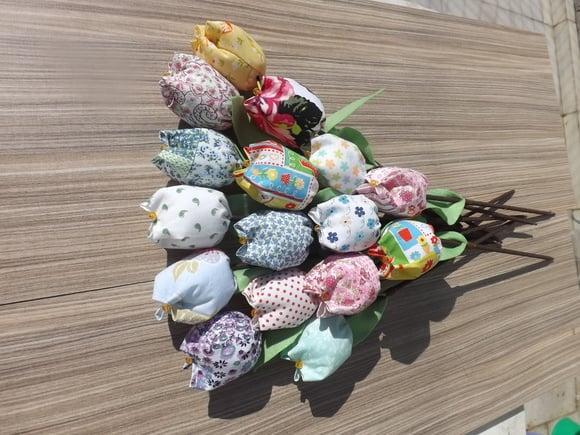 Tulipas de tecido