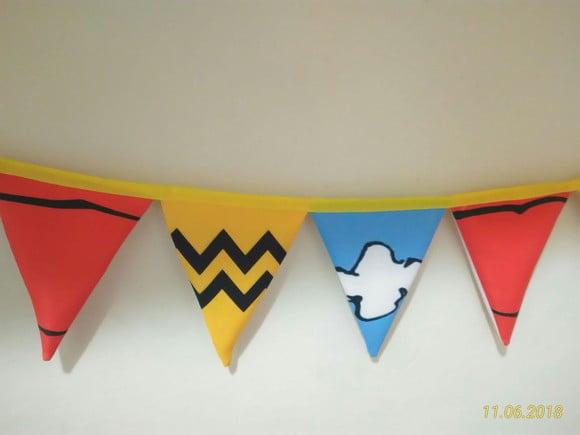Bandeirola Personalizada Snoopy
