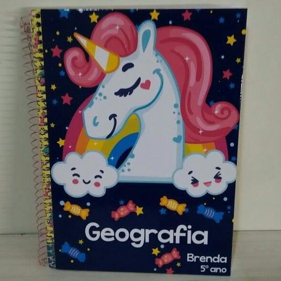 Caderno Personalizado Unicórnio
