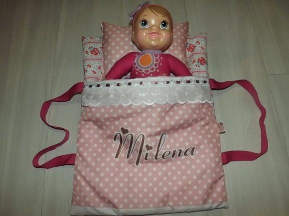 Caminha de Boneca Portátil Personalizada