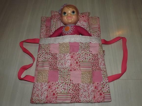 Caminha de Boneca Portátil Personalizada