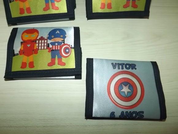 Carteira Heróis Cute