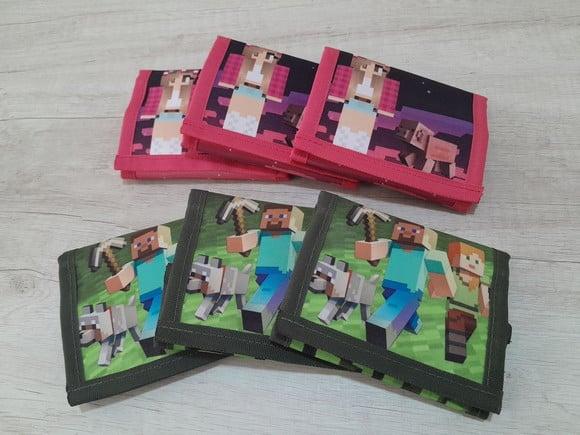 Carteira Personalizada Minecraft Menina