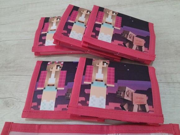 Carteira Personalizada Minecraft Menina