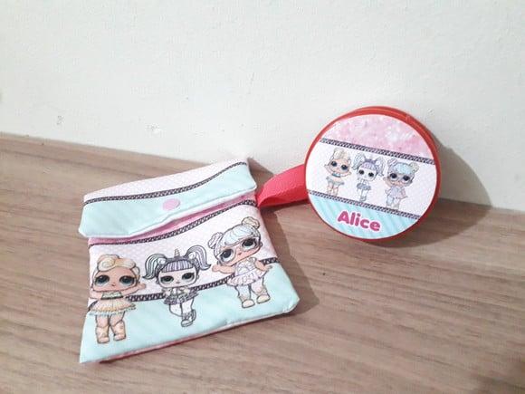 Copo retrátil com necessarie LOL Menina