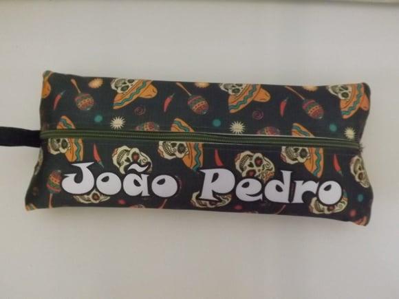 Estojo Personalizado Caveira Mexicana Verde