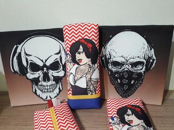 Estojo Personalizado Branca de Neve Tatuada