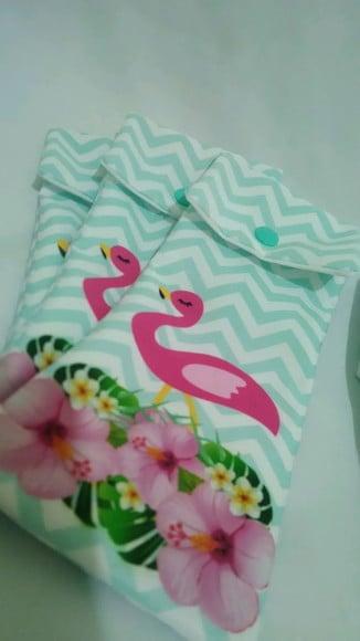 Estojo Personalizado Fino - Flamingo