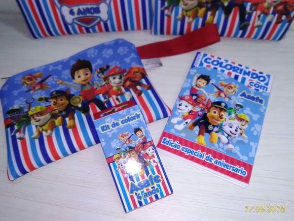 Kit de Colorir Luxo Patrulha Canina