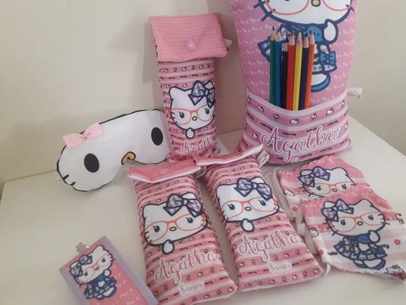 Kit Festa do Pijama Completo Hello Kitty