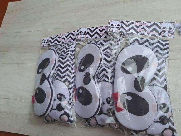 Kit Festa do Pijama Panda Chevron