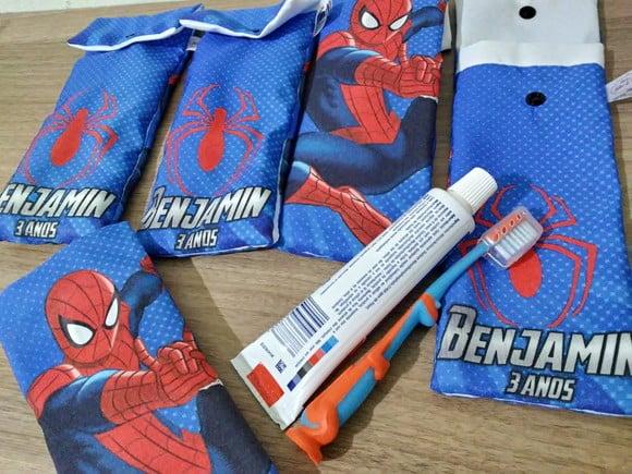 Kit Higiene Fino - Homem Aranha Azul
