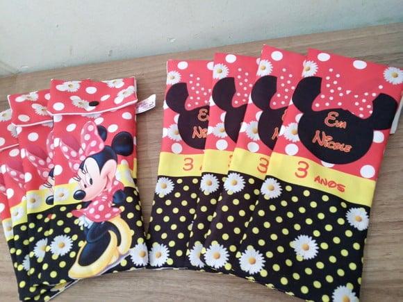 Kit Higiene Fino - Minnie Vermelha