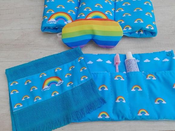Kit Higiene Luxo Festa do Pijama Arco Íris