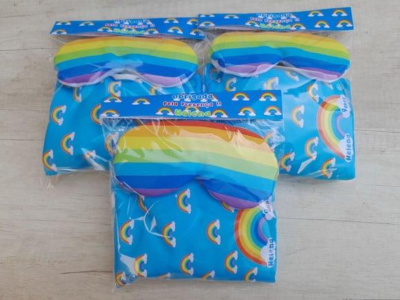Kit Higiene Luxo Festa do Pijama Arco Íris