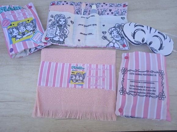 Kit Higiene Luxo Festa do Pijama com Almofada