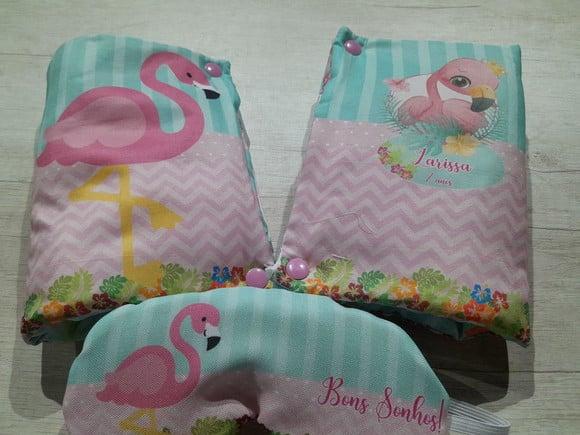 Kit Higiene Luxo Festa do Pijama Flamingo