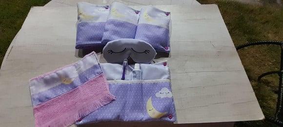 Kit Higiene Luxo Festa do Pijama Lua Lilás