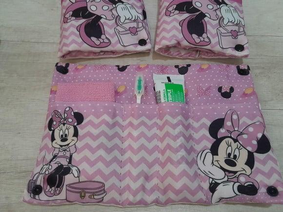 Kit Higiene Luxo Festa do Pijama Minnie Rosa
