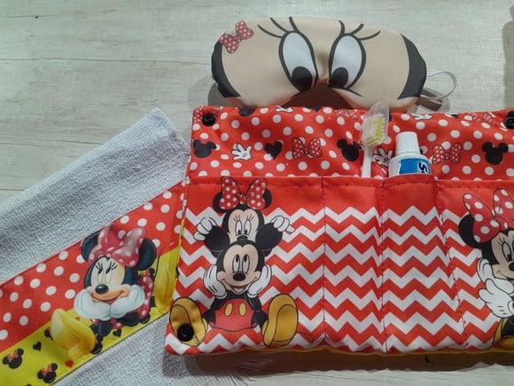 Kit Higiene Luxo Festa do Pijama Minnie Vermelha