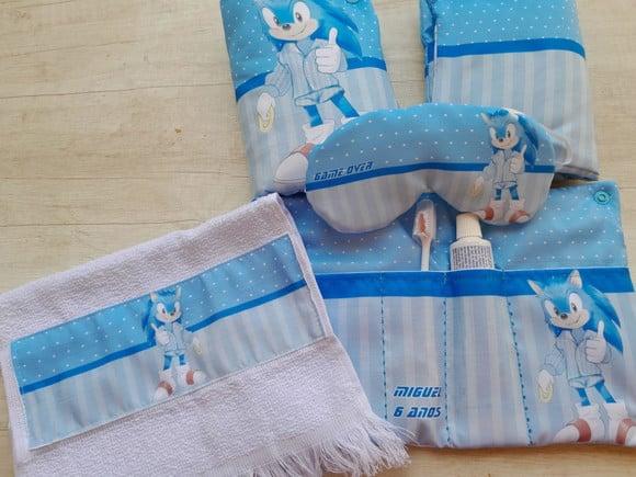Kit Higiene Luxo Festa do Pijama Sonic