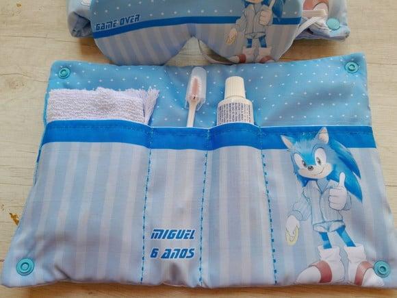 Kit Higiene Luxo Festa do Pijama Sonic