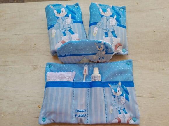 Kit Higiene Luxo Festa do Pijama Sonic